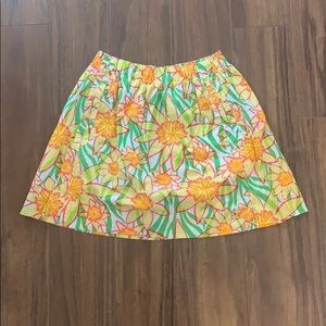 Lilly Pulitzer Floral Skirt with Pockets